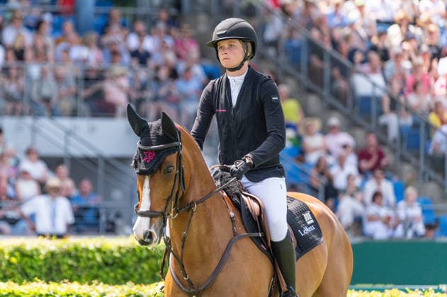 288 Sophie Hinners on Iron Dames Singclair (GER) during the TSCHIO 2026 (CHIO 2026) - Rolex Grand Prix, part of the Rolex Grand Slam of Show Jumping, The Grand Prix of Aachen CSI5* at the Allianz Park in Aachen, Germany Copyright: xMartinxPitschx xSPPx Sportspressphoto_153722