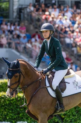 178 Lillie Keenan on Fasther (USA) during the TSCHIO 2026 (CHIO 2026) - Rolex Grand Prix, part of the Rolex Grand Slam of Show Jumping, The Grand Prix of Aachen CSI5* at the Allianz Park in Aachen, Germany Copyright: xMartinxPitschx xSPPx Sportspressphoto_153731