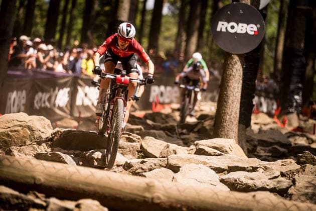 World Cup cross country mountain elite women s race, Vysocina Arena, Nove Mesto na Morave, May 24, 2026. Sina Frei from Switzerland. (CTKxPhoto JaroslavxSvoboda) CTKPhotoP2026052403635  CTKPhotoP2026052403635