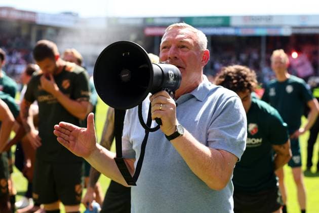 VOLENDAM , 24-05-2026 , Kras Stadium, season 2025 2026 , Play-offs for European football , Dutch Eredivisie Football . Match between Ajax and FC Utrecht , picture shows FC Utrecht coach Ron Jans , Ajax - Utrecht (play off)  x203937858x Copyright: