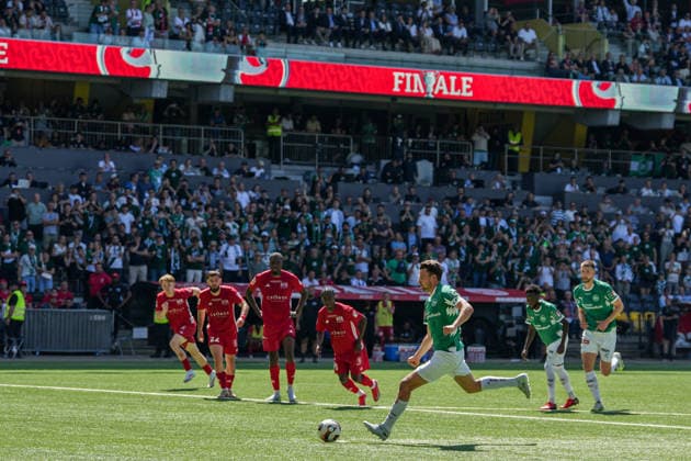 Football, Swiss Cup, Final FC St Gallen 1879 vs FC Stade Lausanne Ouchy, Sunday, 24 05 2026 Stadion Wankdorf, Bern Lukas Görtler 16, FC St Gallen scores the penalty to make it 2 0 Copyright: xValentinxDomgjonix