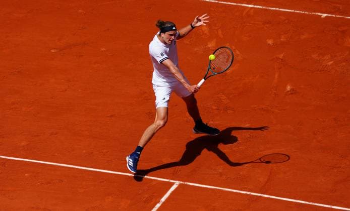 Alexander Zverev in first round action French Open Tennis, Day One, Tennis, Roland Garros, Paris, France - 24 May 2026Paris Roland Garros France EDITORIAL USE ONLY No use with unauthorised audio, video, data, fixture lists, club league logos or live services. Online in-match use limited to 120 images, no video emulation. No use in betting, games or single club league player publications.  Copyright: xJavierxGarcia Shutterstockx 16889883ak