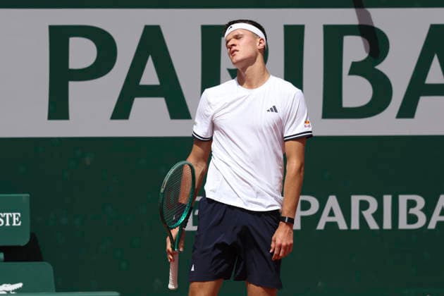 TENNIS : Roland Garros 2026 - 24 05 2026 Titouan Droguet (FRA) Vs Jakub Mensik (CZE) ParisFrance  Copyright: xMichaelxBaucherx