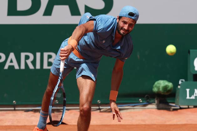TENNIS : Roland Garros 2026 - 24 05 2026 Titouan Droguet (FRA) Vs Jakub Mensik (CZE) ParisFrance  Copyright: xMichaelxBaucherx