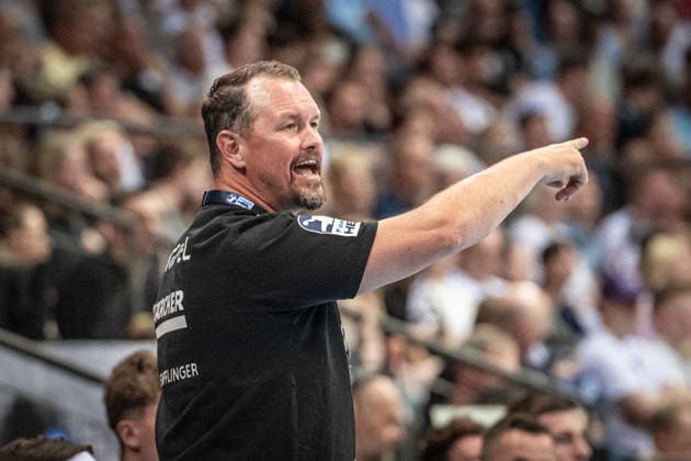 Misha Kaufmann TVB Stuttgart, Coach GER, TVB Stuttgart SG Flensburg Handewitt, DAIKIN HBL, Handball, Bundesliga, 32 Matchday, Season 2025 2026, 24 05 2026 GER, TVB Stuttgart SG Flensburg Handewitt, DAIKIN HBL, Handball, Bundesliga, 32 Matchday, Season 2025 2026, 24 05 2026 Stuttgart Copyright: xSandyxDinkelackerx EP_SDR