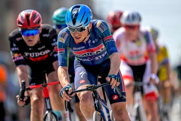 Grand Prix Criquielion 2026 Cycling Race LESSINES, BELGIUM - MAY 24 : Rider of Team Soudal Quick-Step in action during the 58th edition of Grand Prix Criquielion an UCI Class 1.1 one day cycling road race for Men Elite of km with start in Ath and finish in Lessines on May 24, 2026 in Lessines, Belgium, 24 05 2026 Lessines Belgium  Copyright: xSesx