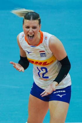 2026-05-24 Netherlands v Germany - Four Nations Cup APELDOORN, NETHERLANDS - MAY 24: Britt Bongaerts of The Netherlands during the Four Nations Cup match between Netherlands and Germany at Omnisport on May 24, 2026 in Apeldoorn, Netherlands. Apeldoorn Omnisport Netherlands Content not available for redistribution in The Netherlands directly or indirectly through any third parties. Copyright: xAndrexWeeningx