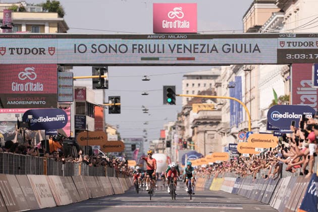 Norway™s Fredrik Dversnes Lavik of Uno-X MobilityNorway™s Fredrik Dversnes Lavik of Uno-X Mobility winner stage during Stage 15 of the Giro d™Italia, from Voghera to Milano, Italy, Sunday, May 24, 2026.  Copyright: xMassimoxPaolone LaPressex