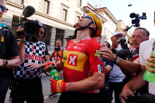 Norway™s Fredrik Dversnes Lavik of Uno-X MobilityNorway™s Fredrik Dversnes Lavik of Uno-X Mobility winner stage during Stage 15 of the Giro d™Italia, from Voghera to Milano, Italy, Sunday, May 24, 2026.  Copyright: xFabioxFerrarix xLaPressex