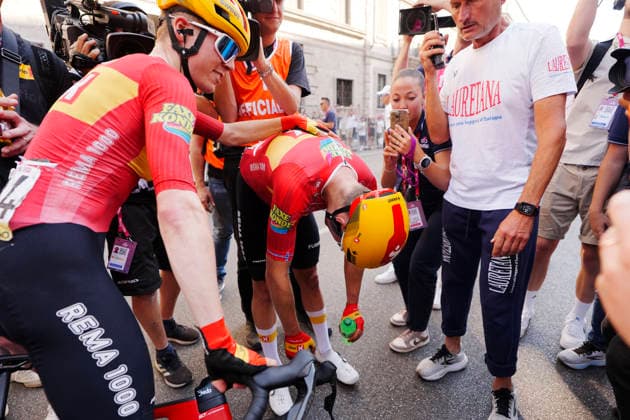 Norway™s Fredrik Dversnes Lavik of Uno-X MobilityNorway™s Fredrik Dversnes Lavik of Uno-X Mobility winner stage during Stage 15 of the Giro d™Italia, from Voghera to Milano, Italy, Sunday, May 24, 2026.  Copyright: xFabioxFerrarix xLaPressex