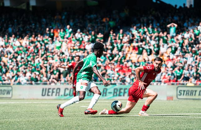 BERN, SWITZERLAND - MAI 24 : Aliou Balde of FC St.Gallen and Theo Barbet of Stade Lausanne-Ouchy in action during the final Switzerland Cup match between FC Stade Lausanne-Ouchy v FC St-Gallen at Stadion Wankdorf Bern on Mai 24th, 2026 in Bern, Switzerland (Photo by Lara Tissières Press Photo) Copyright: xLaraxTissièresx xSPPx Sportspressphoto_153941