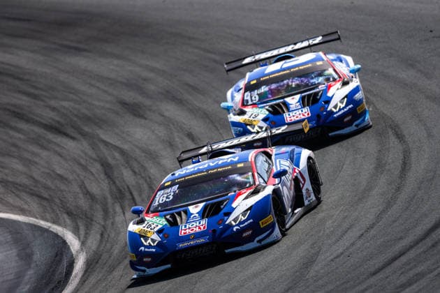 ADAC GT Masters, 3. + 4. Rennen Zandvoort 2026 163 Lamborghini Huracan GT3 EVO 2, LIQUI MOLY Team Engstler Motorsport: Jonas Karklys, John Paul Southern, 19 Lamborghini Huracan GT3 EVO 2, LIQUI MOLY Team Engstler Motorsport: Ethan Brown, Tim Hütter - picture by Gruppe C Photography Zandvoort Circuit Park Zandvoort Noord-Holland Netherlands Copyright: xGruppexCxPhotographyx