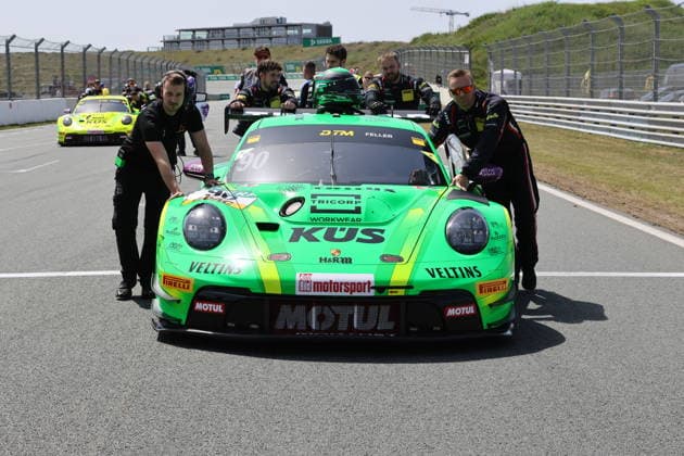90 Ricardo Feller CHF , Porsche 911 GT3 R, Team Manthey GER on the starting grid NLD, Motorsport, DTM 2026, Race 3, Circuit Zandvoort, Zandvoort, Netherlands, 23 05 2026 NLD, Motorsport, DTM 2026, Race 3, Circuit Zandvoort, Zandvoort, Netherlands, 23 05 2026 Zandvoort Copyright: xEibner-Pressefoto JuergenxAugstx EP_JAT