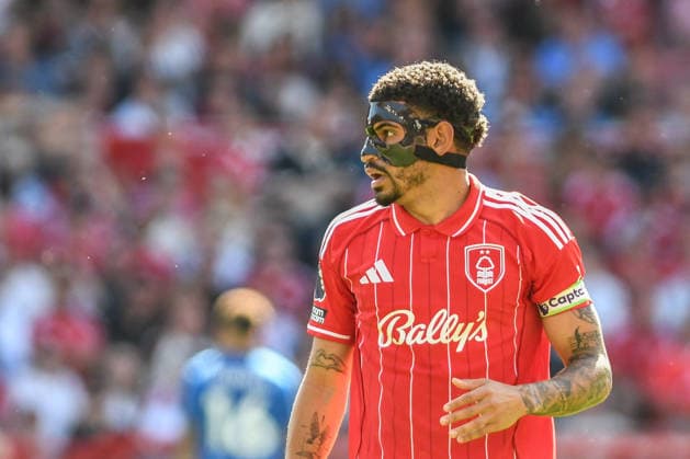 Nottingham Forest v Bournemouth, English Premier League, The City Ground, Nottingham, UK - 24 May 2026 Nottingham Forest s Morgan Gibbs-White , UK NEWSPAPERS OUT Copyright: xRichardxBowcottx