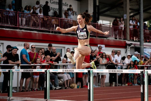 Eileen Demes TV 1861 Neu Isenburg, 32, 400m hurdles women , GER, Leichtathletik, Athletics, Pfingstsportfest, Rehlingen, 24 05 2026, GER, Leichtathletik, Athletics, Pfingstsportfest, Rehlingen, 24 05 2026 Rehlingen Copyright: xStefanxMayerx EP_SMR