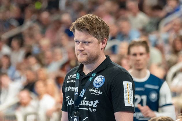Markus Puetz Bergischer HC 06, Coach is dissatisfied Bergischer HC vs THW KIel, Handball, DAIKIN HBL, Matchday 32, Season 2025 2026, 24 05 2026 Bergischer HC vs THW Kiel, Handball, DAIKIN HBL, Matchday 32, Season 2025 2026, 24 05 2026 Duesseldorf Copyright: xEibner-Pressefoto ThomasxHaeslerx EP_THR