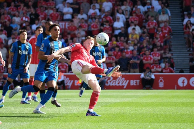 NOTTINGHAM, ENGLAND - May 24 : Elliot Anderson of Nottingham Forest seen in action during the Premier league football match between Nottingham Forest and Bournemouth at the City Ground on May 24, 2026 in Nottingham, England. Copyright: xPaulxBonserx xSportsxPressxPhotox Sportspressphoto_154119