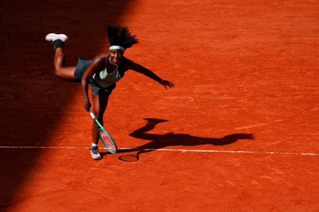 Hailey Baptiste in first round action French Open Tennis, Day One, Tennis, Roland Garros, Paris, France - 24 May 2026Paris Roland Garros France EDITORIAL USE ONLY No use with unauthorised audio, video, data, fixture lists, club league logos or live services. Online in-match use limited to 120 images, no video emulation. No use in betting, games or single club league player publications.  Copyright: xJavierxGarcia Shutterstockx 16889883ct