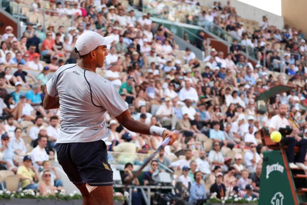 TENNIS : Roland Garros 2026 - 24 05 2026 Taylor Fritz (USA) Vs Nishesh Basavareddy (USA) ParisFrance  Copyright: xMichaelxBaucherx
