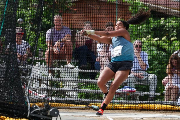 Fränkisch Crumbach on May 24, 2026 Hammer Throw Meeting in Fränkisch Crumbach , HAM Women, women A , age group from 2003 v l , WEIR, Jilian CAN Canada in aktion, in action, Copyright: JoaquimxFerreira