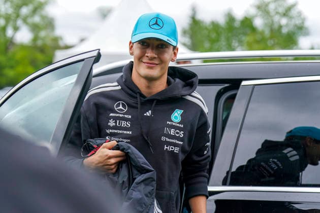 FORMULA ONE CANADIAN GRAND PRIX 2026 George Russell 63 (GBR) Mercedes arriving for race day during the Formula 1 Lenovo Canadian Grand Prix 2026, 5th round of the 2026 Formula One World Championship, WM, Weltmeisterschaft from May 22 to 24, 2026 at the Circuit Gilles Villeneuve, Montreal, Canada Credit: Robbie Hoad Every Second Media Editorial use only. All images are copyright Every Second Media Limited. No images may be reproduced without prior permission. Copyright: xIMAGO EveryxSecondxMediax ESM-2005-0446 RobbiexHoadx xEveryxSecondxMediax