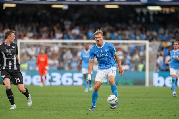 Serie A football match - 2025 26 Napoli vs. Udinese Rasmus Hojlund of SSC Napoli During the football match on May 24, 2026, valid for the Italian Serie A - 2025 26 championship in Naples at the Diego Armando Maradona Stadium between SSC Napoli and FC Udinese. Pictured: NAPOLI stadio Diego Armando Maradona CAMPANIA ITALIA Copyright: xFABIOxSASSO FPAxFabioxSassox 2L8A0598
