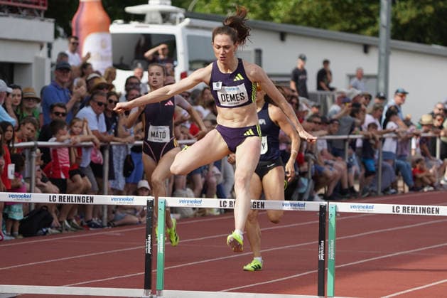 Rehlingen, Leichtathletik, athletics, Track and Field, 61 International Whitsun Sports Festival, 24 05 2026, Bungerstadion Rehlingen Siersburg, 400m Hurdles Women, Eileen, Demes, TV 1861 Neu Isenburg Germany, Germany GER,