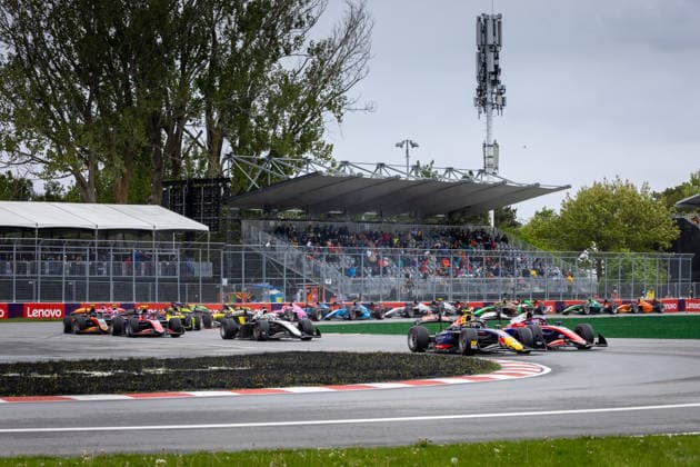 AUTO - FORMULA 2 2026 - MONTREAL 06 TSOLOV Nikola (bul), Campos Racing, Dallara F2 2024, 24 VAN HOEPEN Laurens (nld), Trident, Dallara F2 2024, 14 STENSHORNE Martinus (nor), Rodin Motorsport, Dallara F2 2024, action during the 3rd round of the 2026 FIA Formula 2 Championship from May 22 to 24, 2026 on the Circuit Gilles Villeneuve, in MontrÃ al, Canada - MontrÃ alCanada  Copyright: xDiederikxvanxderxLaanx