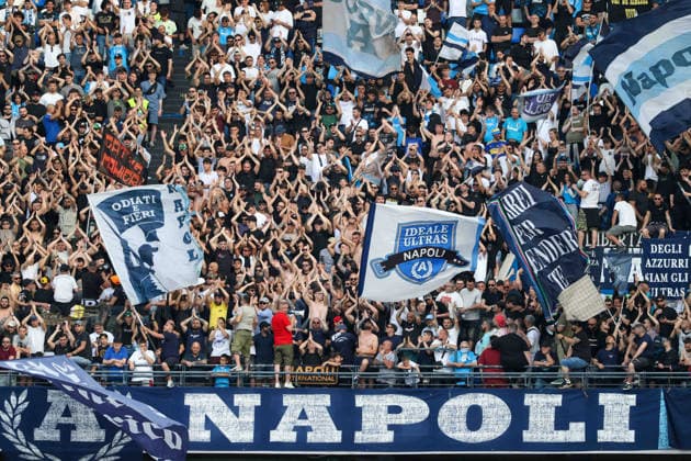 May 24, 2026, Napoli, Campania, ITALIA: Supporters of SSC Napoli During the football match on May 24, 2026, valid for the Italian Serie A - 2025 26 championship in Naples at the Diego Armando Maradona Stadium between SSC Napoli and FC Udinese..Pictured: Napoli ITALIA - ZUMAs236 20260524_aap_s236_066 Copyright: xFabioxSassox