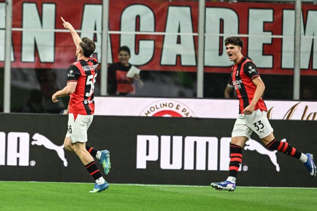 AC Milan v Cagliari Calcio - Serie A Alexis Saelemaekers of AC Milan celebrates after scoring a goal during the Italian Serie A football match between AC Milan and Cagliari Calcio on May 24, 2026, at Giuseppe Meazza San Siro stadium in Milan, Italy. Milano Italy  Copyright: xTizianoxBallabiox originalFilename:ballabio-acmilana260524_npzoh.jpg