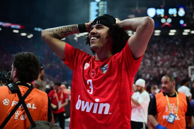 Olympiacos Piraeus v Real Madrid Euroleague Final Four Tyson Ward of Olympiacos during the Euroleague match, Final Four, Final game between Olympiacos Piraeus v Real Madrid played at ATHENS Telekom Center Athens Stadium on May 24nd 2026 in Athens Greece Athens Greece Basketball Copyright: xAgenciaxLOFx