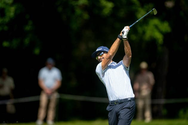 Soudal Open 2026 - Day Four Francesco Laporta of Italy plays his second shot from the fairway on the 17th hole during the final round of the Soudal Open at Rinkven International Golf Club in Antwerp, Belgium, on May 24, 2026. Antwerp Belgium  Copyright: xAndyxAstfalckx originalFilename:astfalck-soudalop260524_npoST.jpg