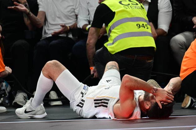 Olympiacos Piraeus v Real Madrid Euroleague Final Four Facundo Campazzo of Real Madrid during the Euroleague match, Final Four, Final game between Olympiacos Piraeus v Real Madrid played at ATHENS Telekom Center Athens Stadium on May 24nd 2026 in Athens Greece Athens Greece Basketball Copyright: xAgenciaxLOFx