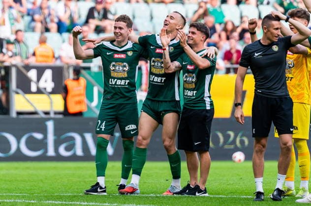 2026.05.24 Wroclaw pilka nozna Betclic 1.Liga sezon 2025 2026 Slask Wroclaw - Pogon Grodzisk Mazowiecki N z Yegor Sharabura Yegor Matsenko Foto Gleb Soboliev PressFocus 2026.05.24 Wroclaw Football - Polish Second division season 2025 2026 Slask Wroclaw - Pogon Grodzisk Mazowiecki Yegor Sharabura Yegor Matsenko Credit: Gleb Soboliev PressFocus NEWSPIX.PL --- newspix.pl 