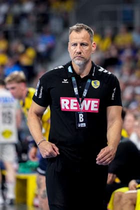 Maik Machulla coach, head coach, RNL , single picture, single photo, action, action, 24 05 2026, Mannheim Germany , Handball, Bundesliga, Rhein Neckar Löwen SC Magdeburg xozx
