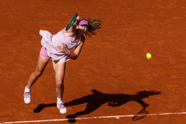 2026 French Open - Day One Mirra Andreeva competes in her women s singles match against Fiona Ferro on day 1 of the French Open tennis tournament on Court Philippe-Chatrier at the Roland-Garros Complex in Paris, France. Paris France  Copyright: xIbrahimxEzzatx originalFilename:ezzat-notitle260524_np5zE.jpg