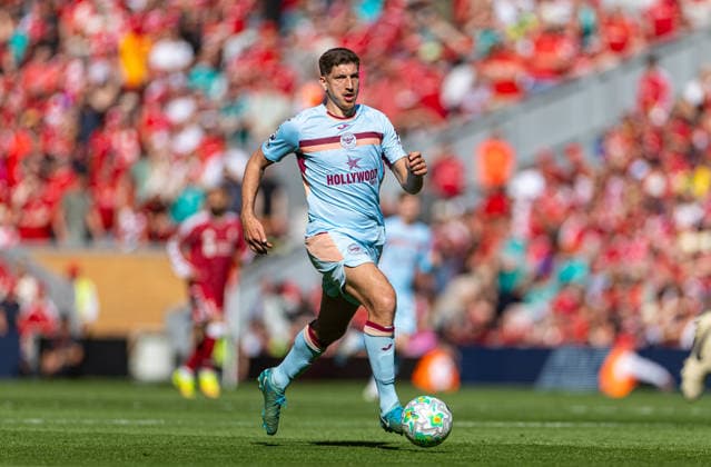 Football - FA Premier League - Liverpool FC v Brentford FC LIVERPOOL, ENGLAND - Sunday, May 24, 2026: Brentford s Vitaly Janelt during the FA Premier League match between Liverpool FC and Brentford FC at Anfield. The game ended in a 1-1 draw. (Photo by David Rawcliffe Propaganda) LIVERPOOL Anfield MERSEYSIDE ENGLAND  Copyright: xDavidxRawcliffex 2026-05-24-152-Liverpool_Brentford