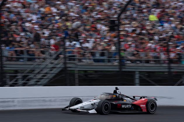 May 24, 2026, Speedway, Indiana, USA: Mick Schumacher, driver of the 47 Rahal Letterman Lanigan Racing Honda during the Indy 500 at the Indianapolis Motor Speedway. IndyCar, Indy Car, IRL, USA - Indy 500  - ZUMAd212 20260524_zsp_d212_026 Copyright: xRichardxDolex