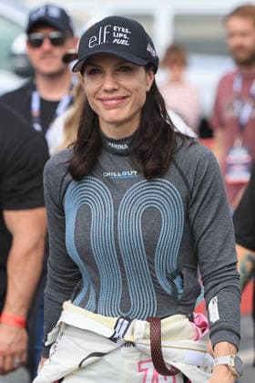 CHARLOTTE, NC - MAY 24: Katherine Legge ( 78 Live Fast Motorsports e.l.f. Cosmetics Chevrolet) walks in the garage area prior to the running of the NASCAR, Motorsport, USA Cup Series Coca-Cola 600 on May 24, 2026 at Charlotte Motor Speedway in Charlotte, NC. (Photo by Jeff Robinson Icon Sportswire) AUTO: MAY 24 NASCAR Cup Series Coca-Cola 600 EDITORIAL USE ONLY Icon2605246582600