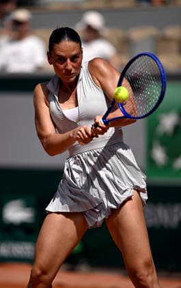 Tennis: French Open Marta Kostyuk of Ukraine plays in the women s singles first round at the French Open tennis tournament in Paris on May 24, 2026.  A14AA0005611181P