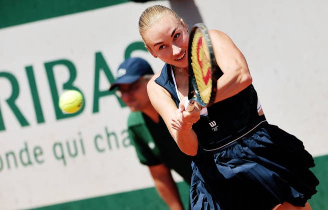 TENNIS - French Open 2026 PARIS,FRANCE,25.MAY.26 - TENNIS - WTA, Tennis Damen Tour, French Open, Roland Garros, Grand Slam. Image shows Anastasia Potapova (AUT).  GEPAxpictures xMatthiasxHauer