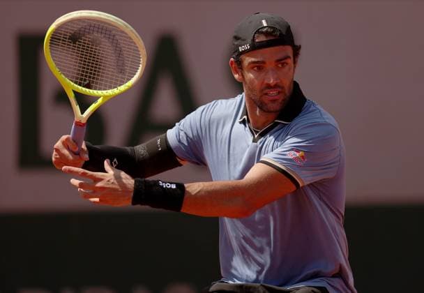 Matteo Berrettini of Italy in action French Open Tennis, Day Two, Tennis, Roland Garros, Paris, France - 25 May 2026Paris Roland Garros France EDITORIAL USE ONLY No use with unauthorised audio, video, data, fixture lists, club league logos or live services. Online in-match use limited to 120 images, no video emulation. No use in betting, games or single club league player publications. Copyright: xEllaxLing Shutterstockx 16889920p