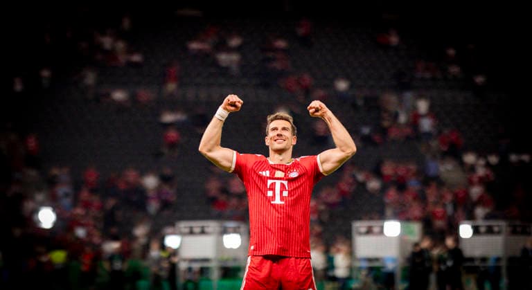 Berlin, Germany 23rd May 2026 Final cheer Leon Goretzka FCB Bayern Munich VfB Stuttgart 23 05 2026