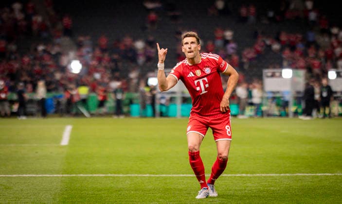 Berlin, Germany 23rd May 2026 Final cheer Leon Goretzka FCB Bayern Munich VfB Stuttgart 23 05 2026
