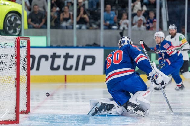 25 05 2026, Zurich, Swiss Life Arena, Ice Hockey World Championships USA Hungary, 60 goalkeeper Joseph Woll United States Zurich Swiss Life Arena Zurich Switzerland Copyright: xJustPictures.ch StefanxEmchx jp-de-StEm-DSC0071220260525