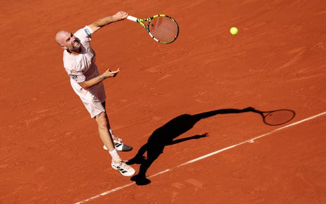 TENNIS - French Open 2026 PARIS,FRANCE,25.MAY.26 - TENNIS - ATP, Tennis Herren World Tour, French Open, Roland Garros, Grand Slam. Image shows Adrian Mannarino (FRA).  GEPAxpictures xMatthiasxHauer