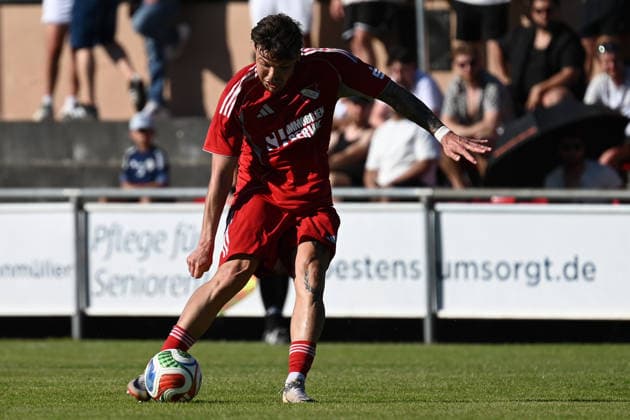 25 05 2025 Soccer season 2024 2025 Relegation Oberliga Bayernliga Bayernliga Landesliga ATSV Erlangen TSV Großbardorf LuPf xluxpfx Nico Ott 6, ATSV Erlangen Chance Goal chance