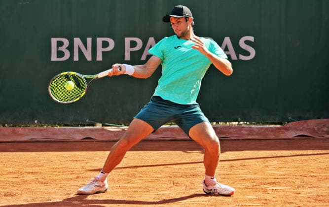 TENNIS - French Open 2026 PARIS,FRANCE,25.MAY.26 - TENNIS - ATP, Tennis Herren World Tour, French Open, Roland Garros, Grand Slam. Image shows Aleksandar Vukic (AUS).  GEPAxpictures xMatthiasxHauer