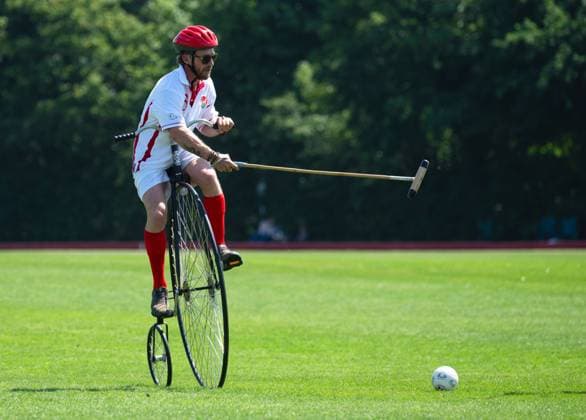 Penny Farthing Polo England v Scotland Bank Holiday Sports Day at Ham Polo Club Richmond-Upon-Thames England England v Scotland, Penny Farthing Polo, Ham Polo Club, Richmond Upon Thames, UK - 25 May 2026Richmond Upon Thames Ham Polo Club United Kingdom  Copyright: xSandraxMailer Shutterstockx 16897247c