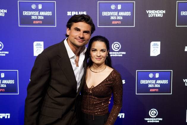 UTRECHT - Miland van Dongen and Fresia Cousino Arias on the red carpet ahead of the Eredivisie Awards Gala. JEROEN JUMELET ANP xVIxANPxSportx xxANPxIVx 559333717 originalFilename: 559333717.jpg